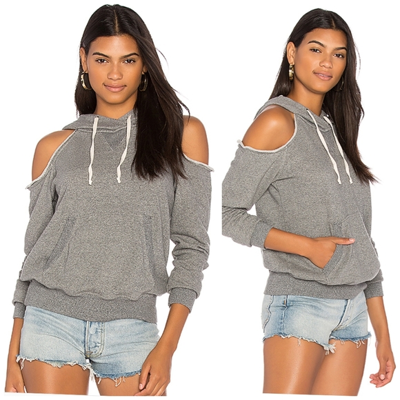 splendid cold shoulder sweatshirt